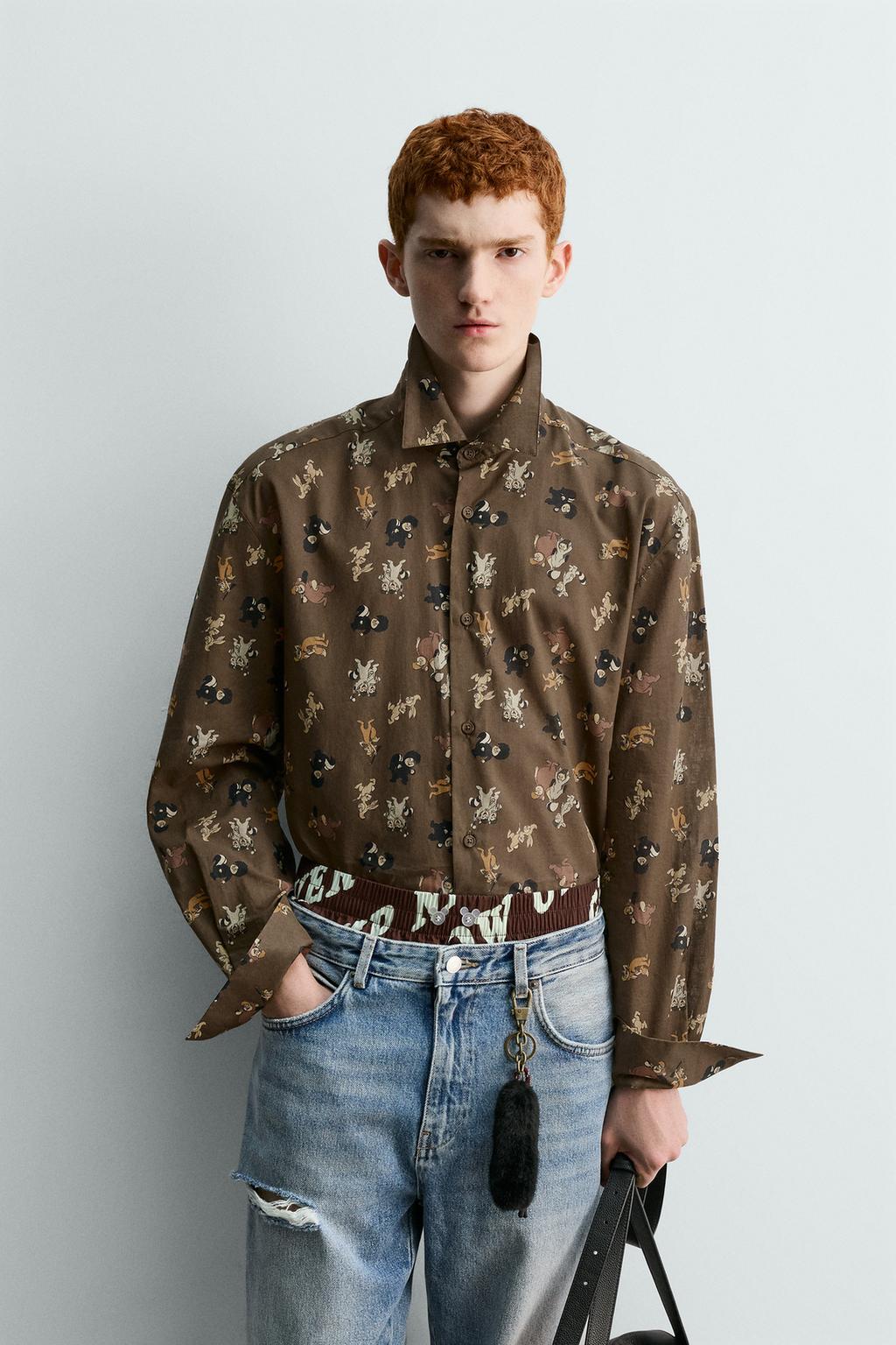 РУБАШКА С ПРИНТОМ LOST BOYS «ПИТЕР ПЭН» HARRY LAMBERT FOR ZARA X DISNEY