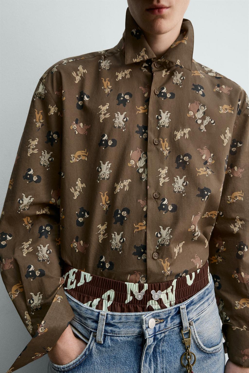 РУБАШКА С ПРИНТОМ LOST BOYS «ПИТЕР ПЭН» HARRY LAMBERT FOR ZARA X DISNEY