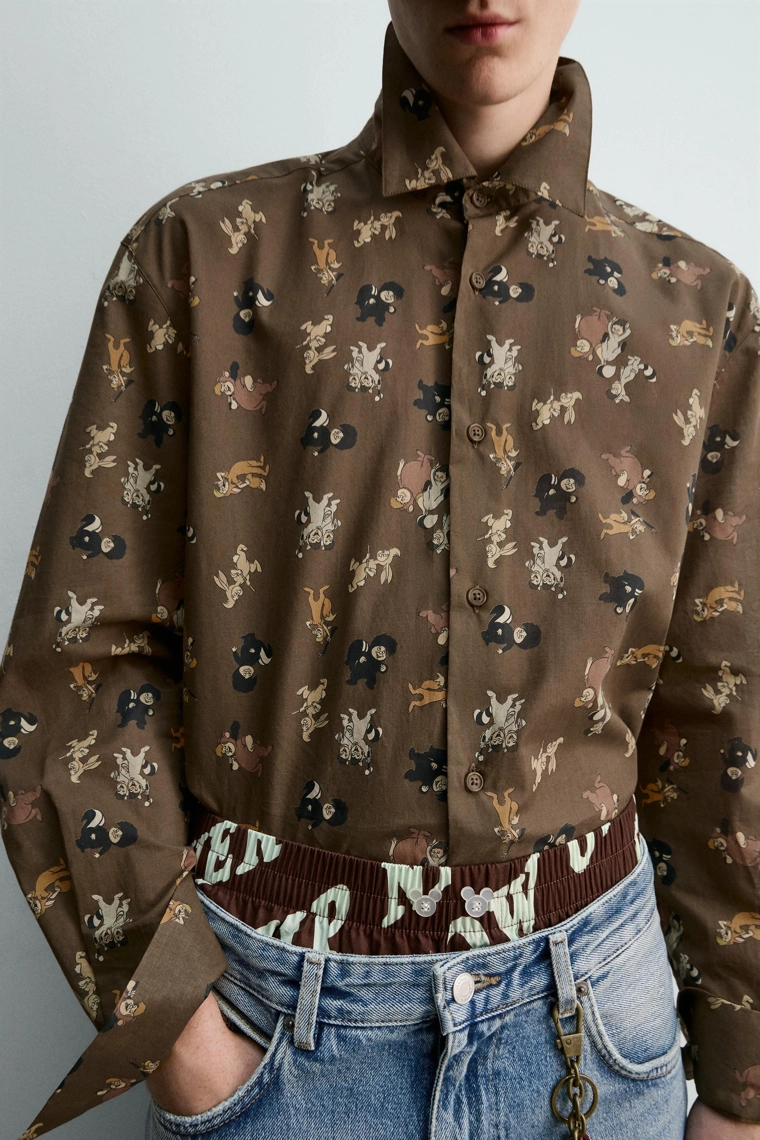 РУБАШКА С ПРИНТОМ LOST BOYS «ПИТЕР ПЭН» HARRY LAMBERT FOR ZARA X DISNEY