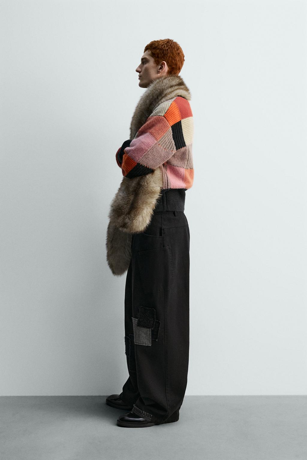 ДЖЕМПЕР В СТИЛЕ ПЭЧВОРК HARRY LAMBERT FOR ZARA X DISNEY