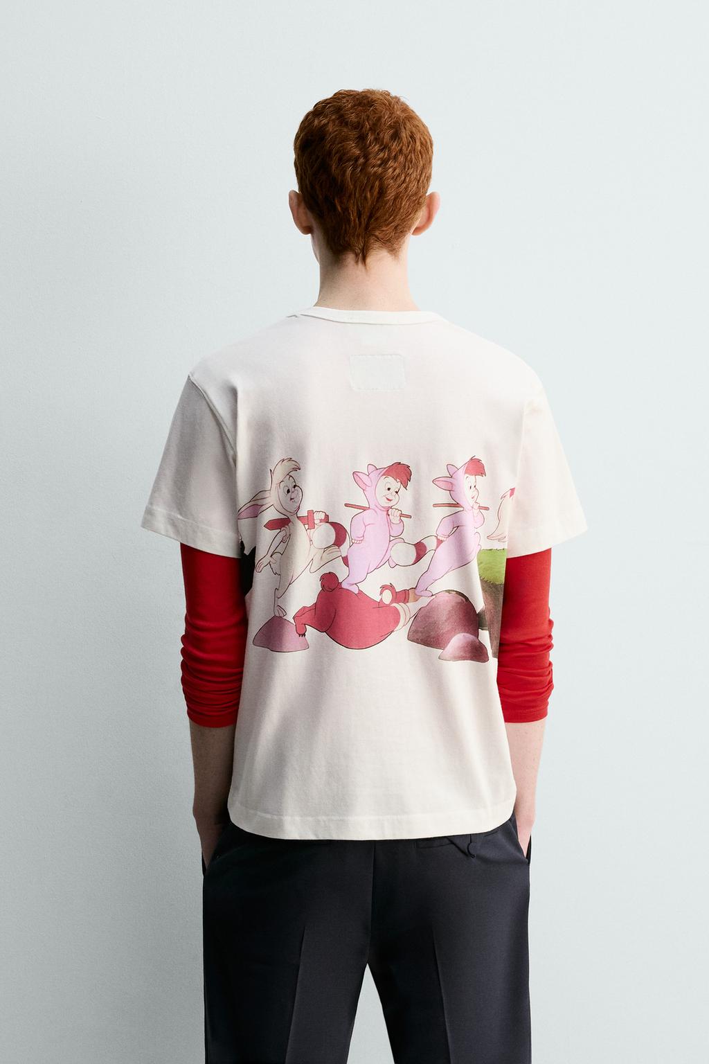 ФУТБОЛКА С ПРИНТОМ LOST BOYS ПИТЕР ПЭН HARRY LAMBERT FOR ZARA