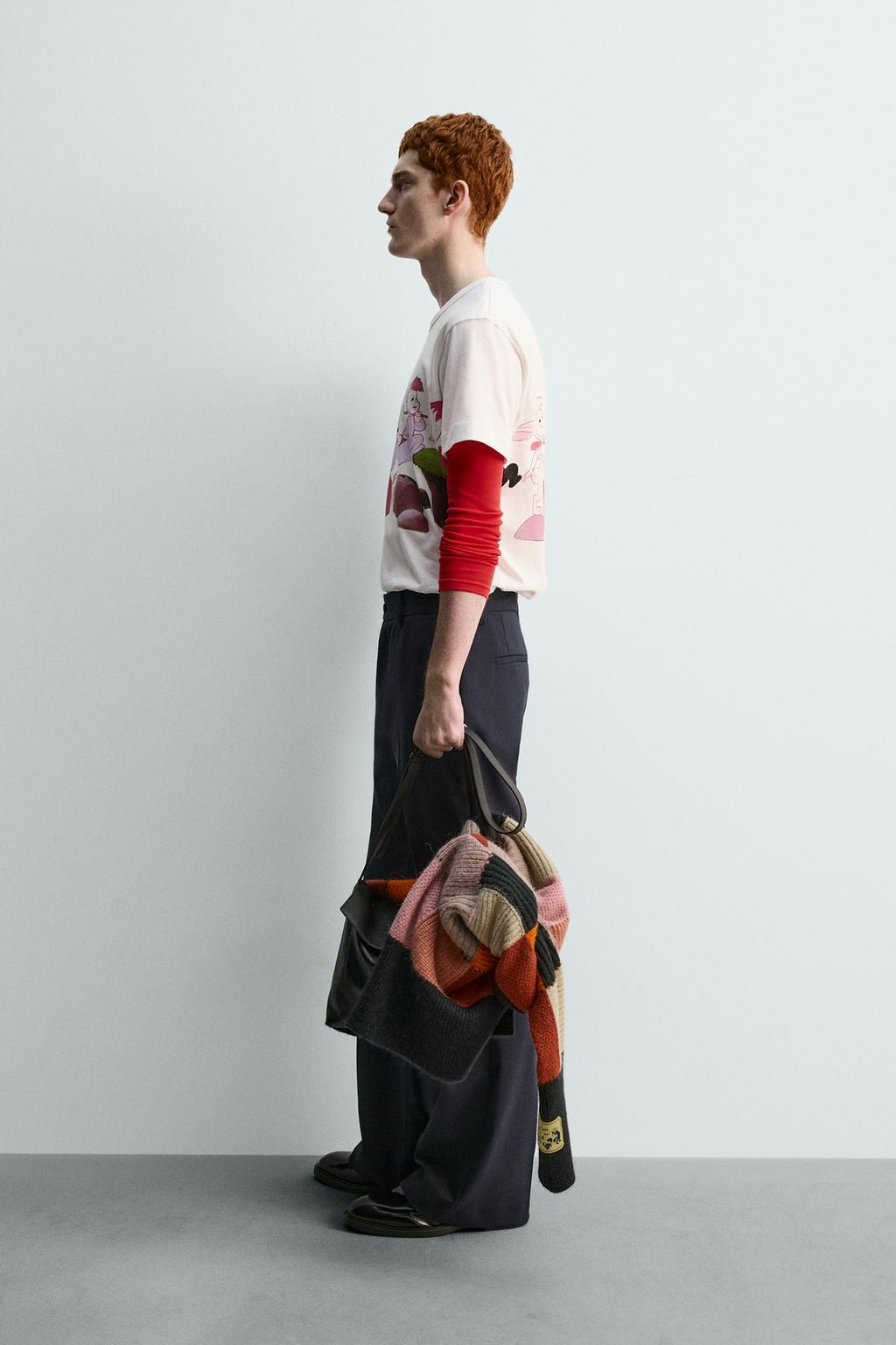 ФУТБОЛКА С ПРИНТОМ LOST BOYS ПИТЕР ПЭН HARRY LAMBERT FOR ZARA