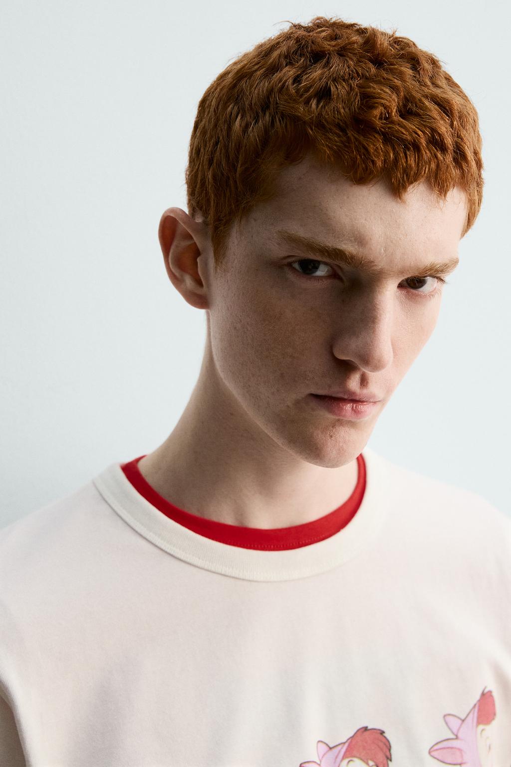 ФУТБОЛКА С ПРИНТОМ LOST BOYS ПИТЕР ПЭН HARRY LAMBERT FOR ZARA