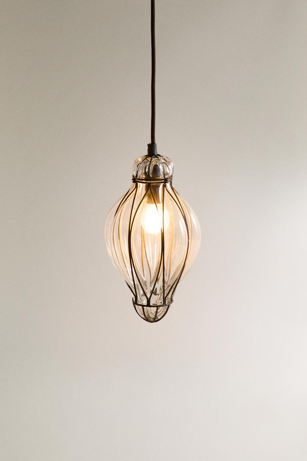 Потолочная лампа стеклянный потолок