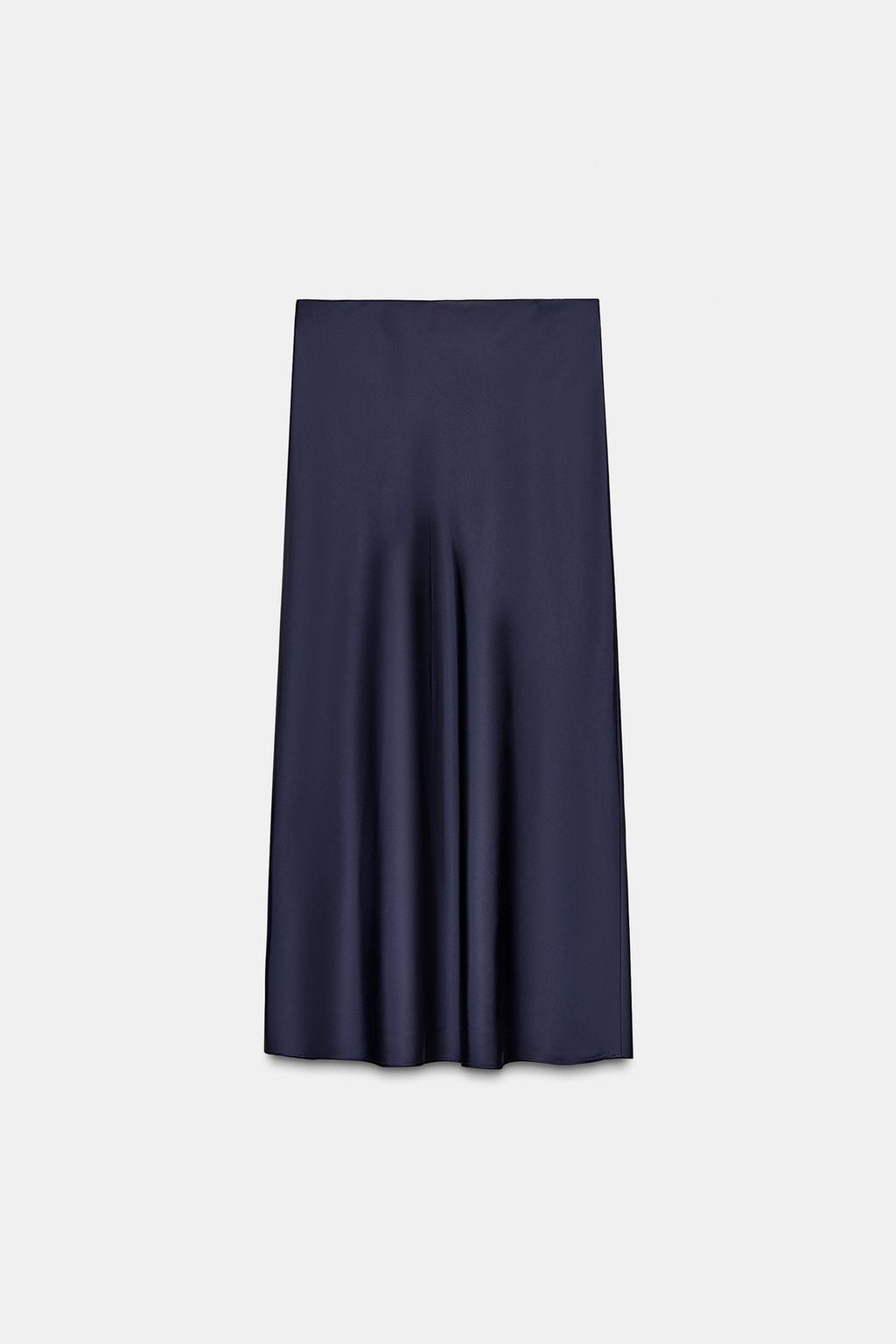 АТЛАСНАЯ ЮБКА МИДИ