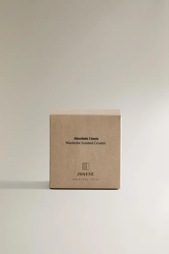 Набор ароматических брусков для шкафа absolute linen (набор из 4 штук)