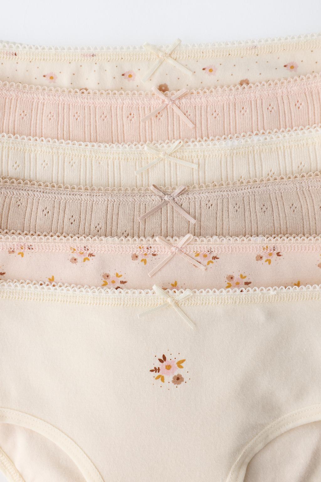 1,5–6 ЛЕТ/ НАБОР ИЗ ШЕСТИ ТРУСОВ С ЦВЕТОЧНЫМ ПРИНТОМ