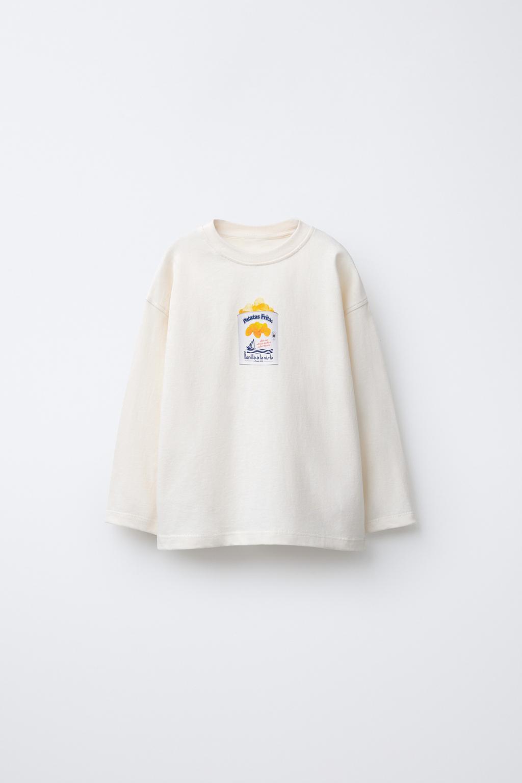 Футболка с длинным рукавом bonilla a la vista ® x zara с принтом