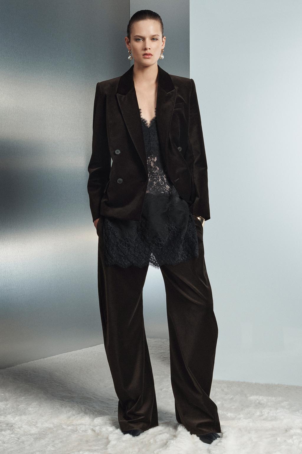 БАРХАТНЫЕ БРЮКИ-МОРКОВКИ — ZW COLLECTION