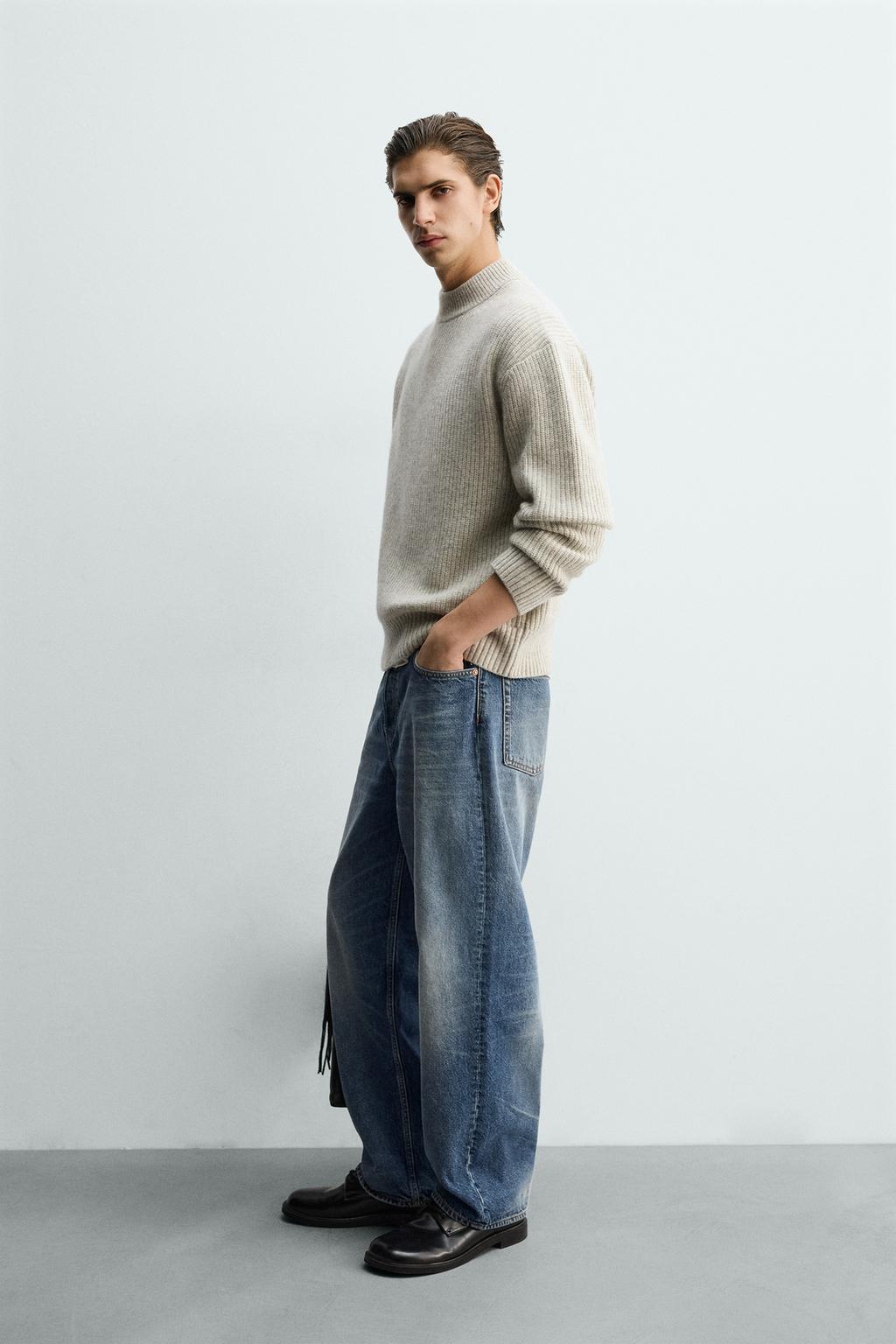 СВИТЕР ИЗ СМЕСОВОЙ ШЕРСТИ С РЕЛЬЕФНЫМ УЗОРОМ