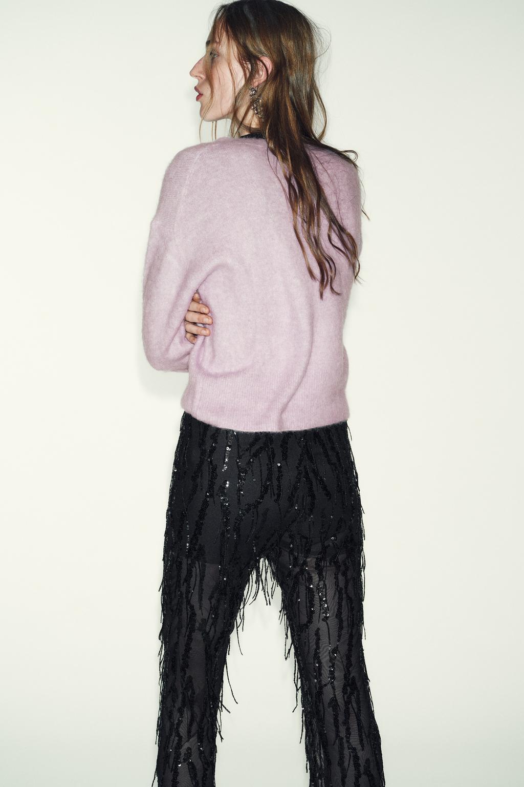 РАСКЛЕШЕННЫЕ ЛЕГИНСЫ С ПАЙЕТКАМИ