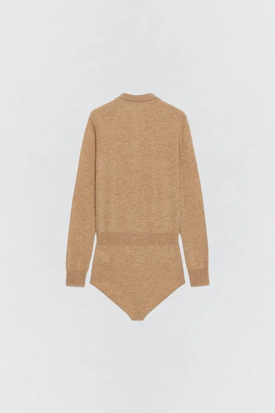 Водолазка-боди из шерсти soshiotsuki x zara