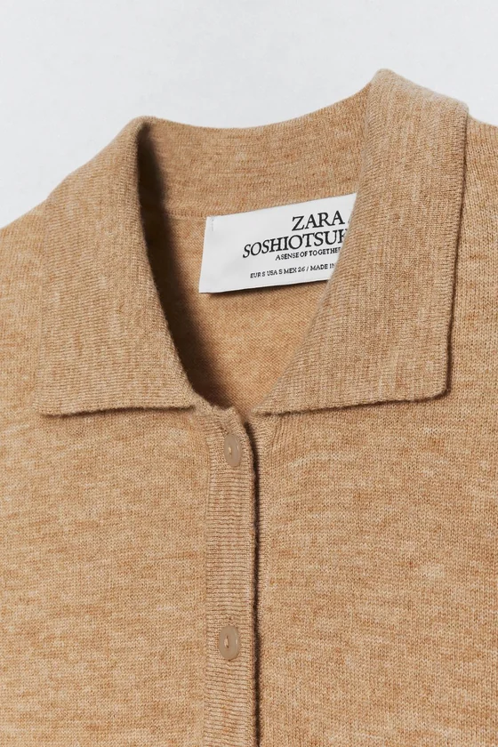 Водолазка-боди из шерсти soshiotsuki x zara