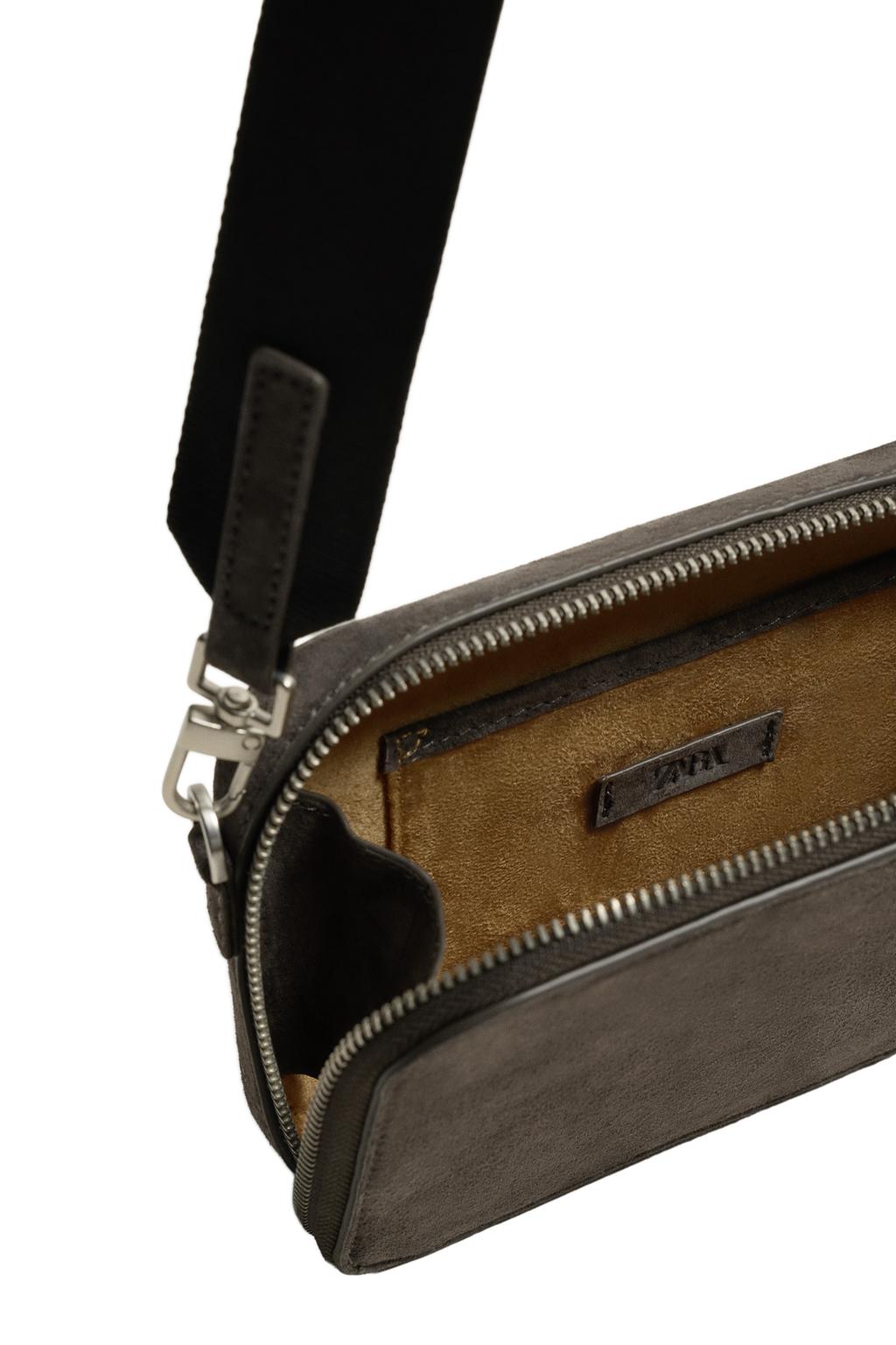 КОЖАНАЯ СУМКА С ПЛЕЧЕВЫМ РЕМНЕМ