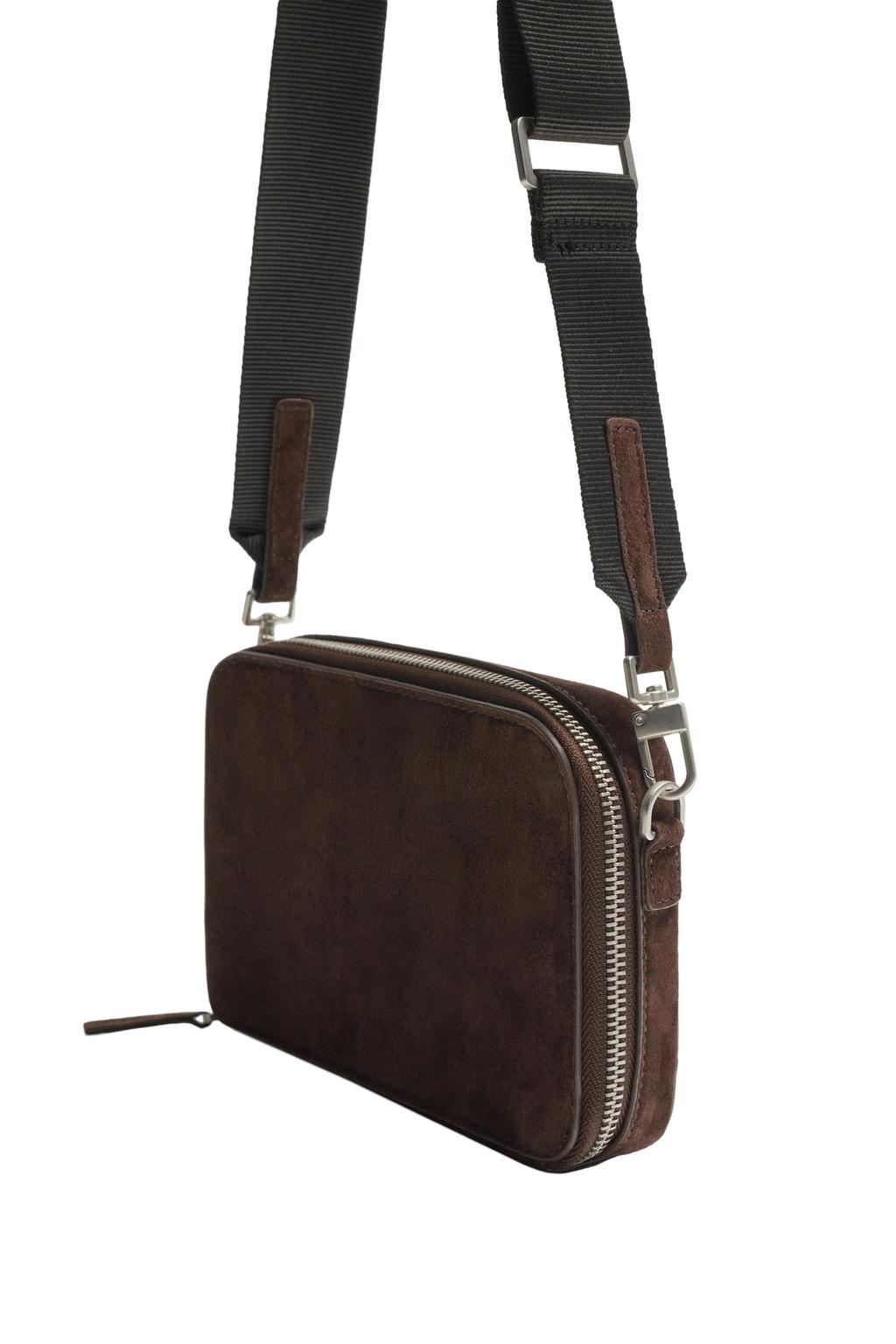 Кожаная сумка через плечо