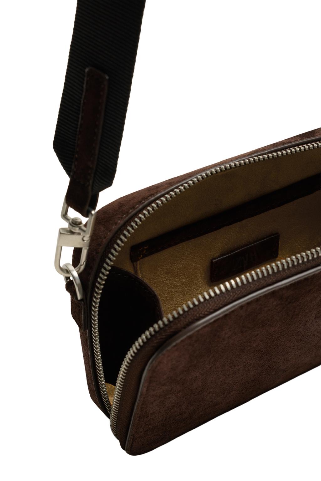 Кожаная сумка через плечо