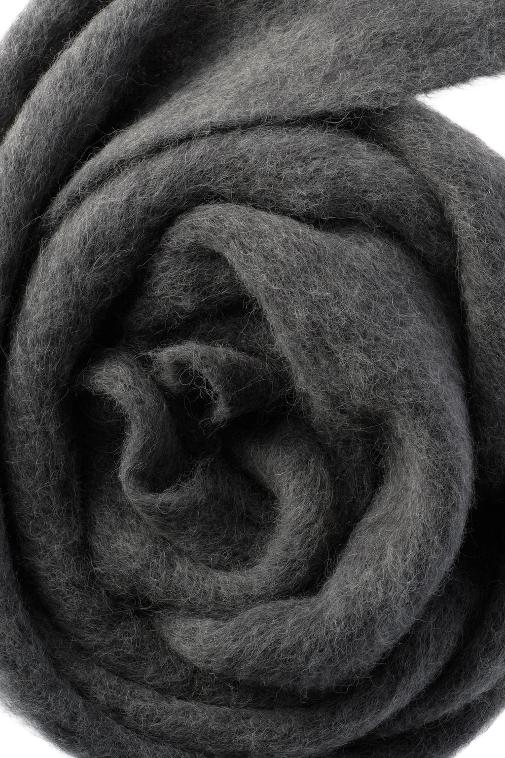 ВЯЗАНЫЙ ШАРФ ИЗ СМЕСОВОЙ АЛЬПАКИ