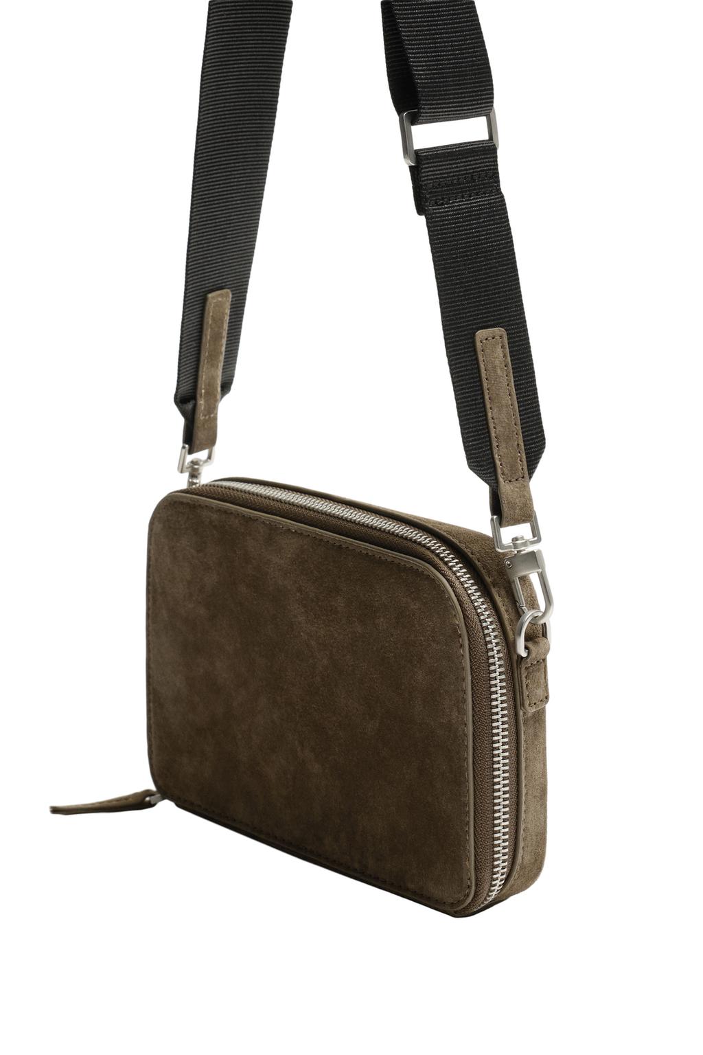 КОЖАНАЯ СУМКА С ПЛЕЧЕВЫМ РЕМНЕМ