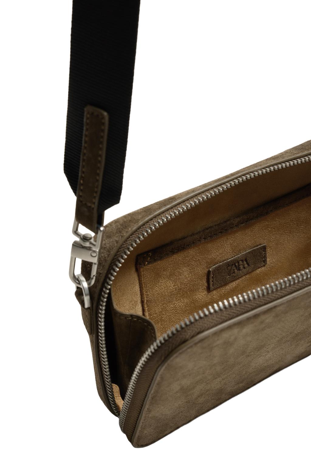 КОЖАНАЯ СУМКА С ПЛЕЧЕВЫМ РЕМНЕМ