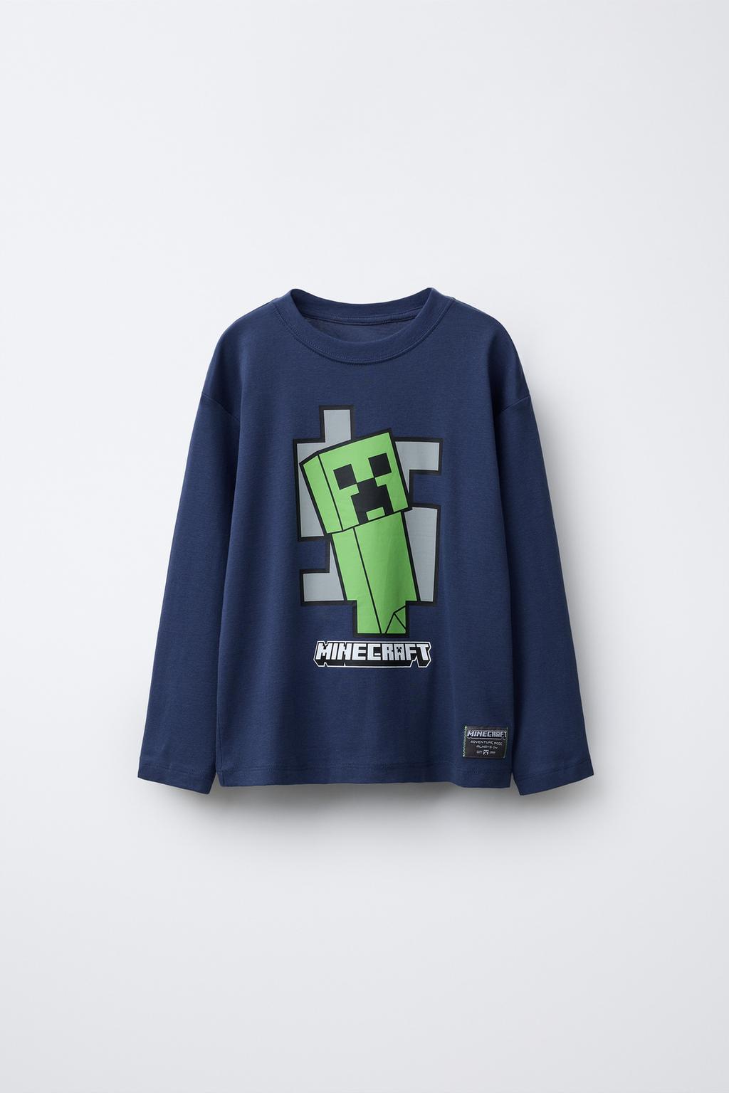 6-14 ЛЕТ/ПИЖАМА С ПРИНТОМ MINECRAFT © MOJANG AB. ™