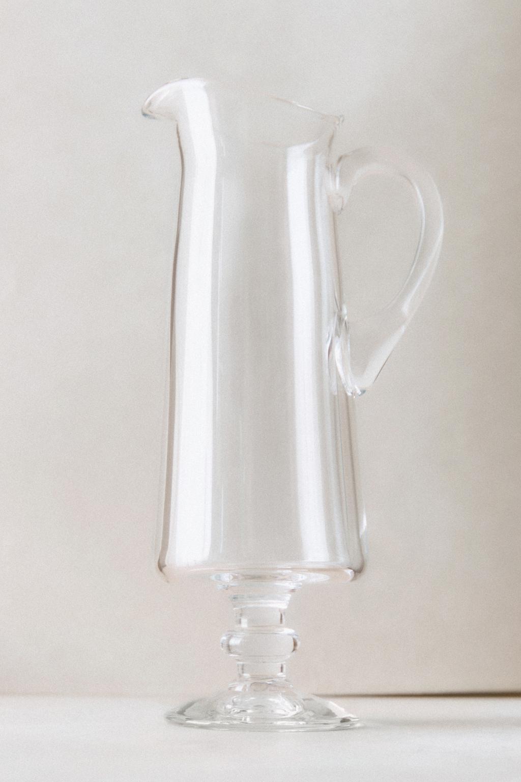 Ваза из продувного стекла с ручкой x la granja