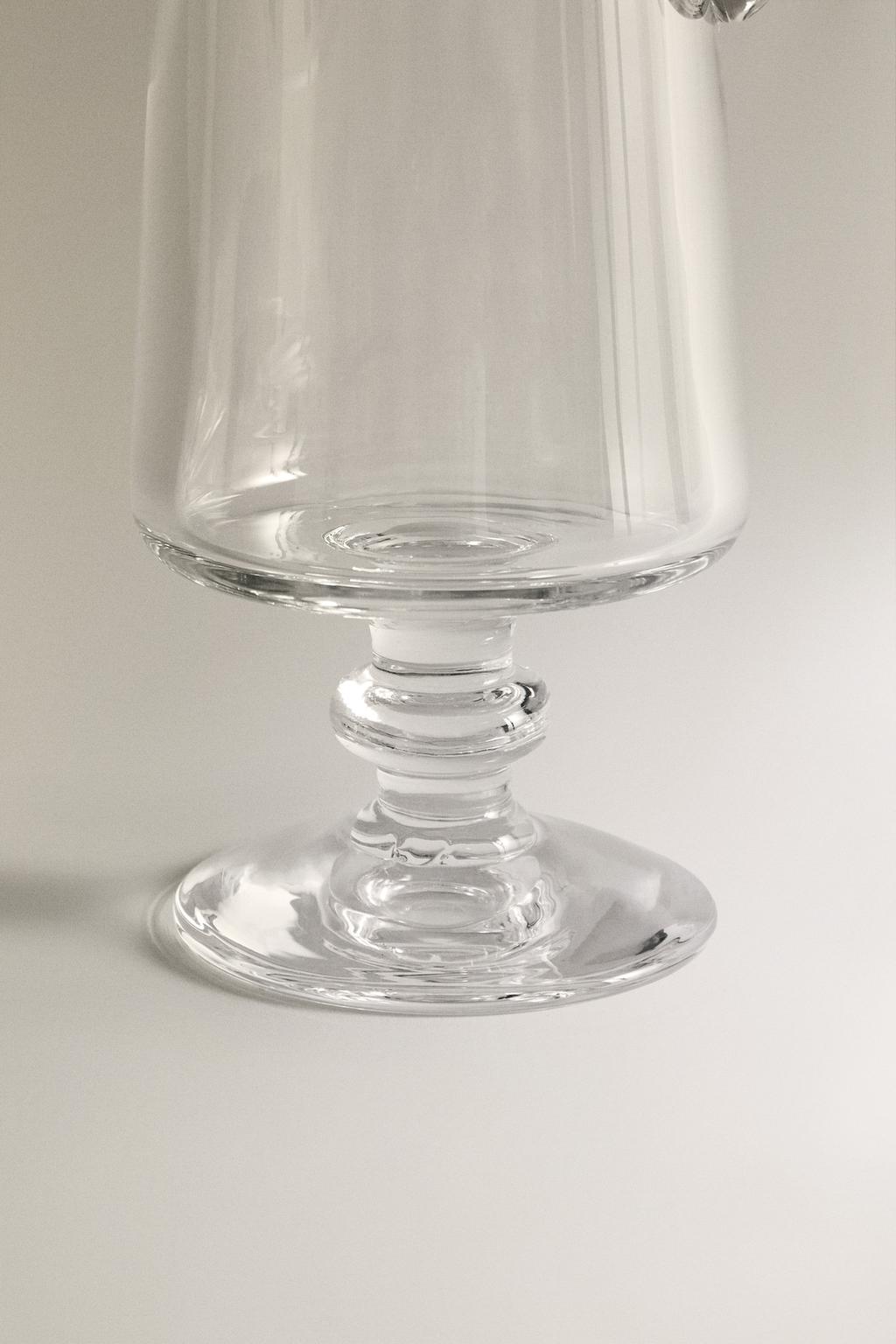 Ваза из продувного стекла с ручкой x la granja