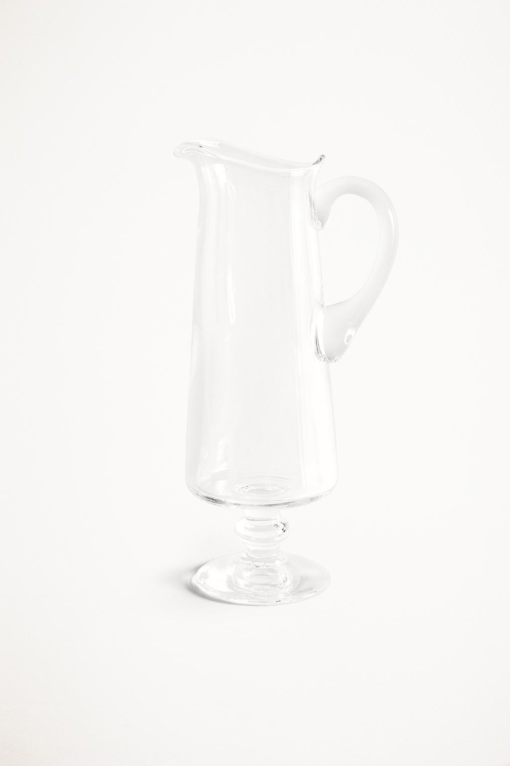 Ваза из продувного стекла с ручкой x la granja