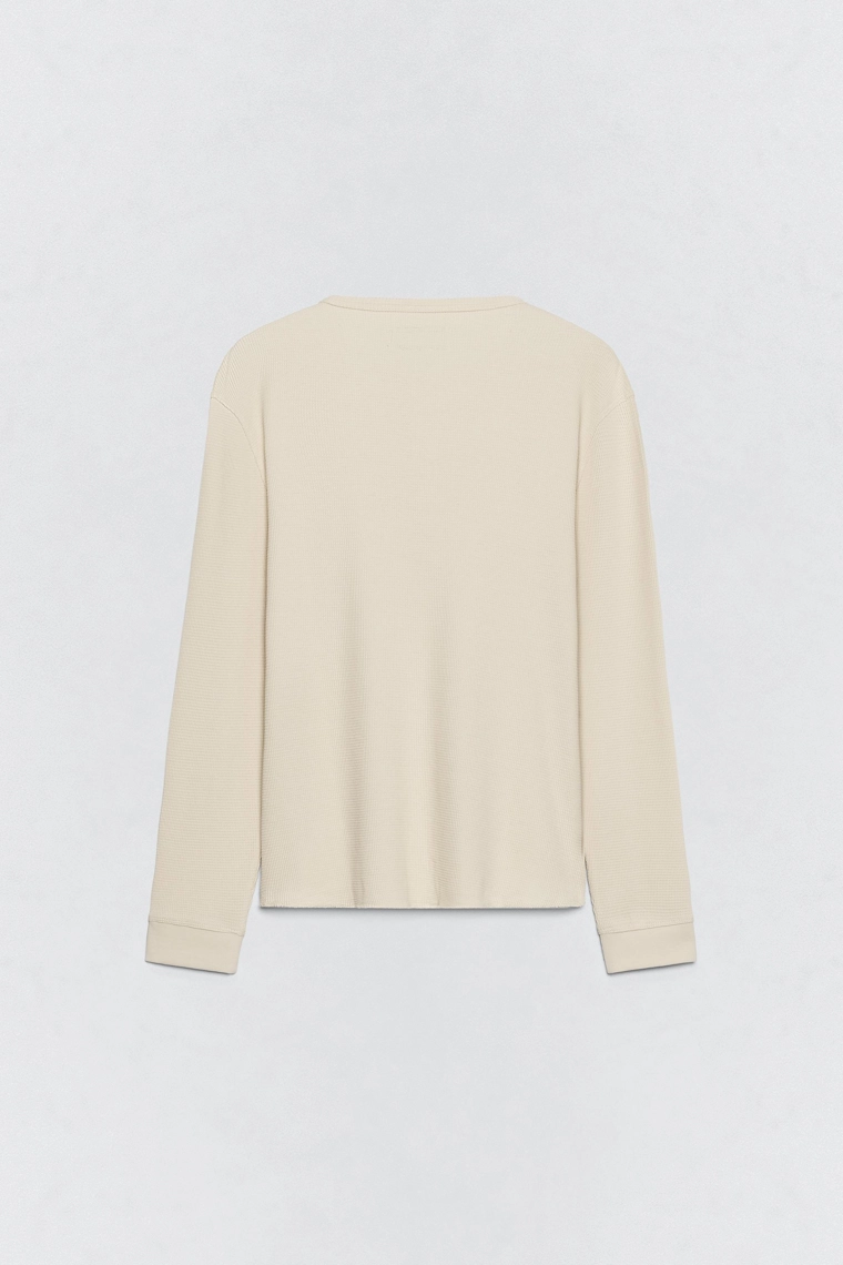 Футболка с гольфом в рубчик soshiotsuki x zara
