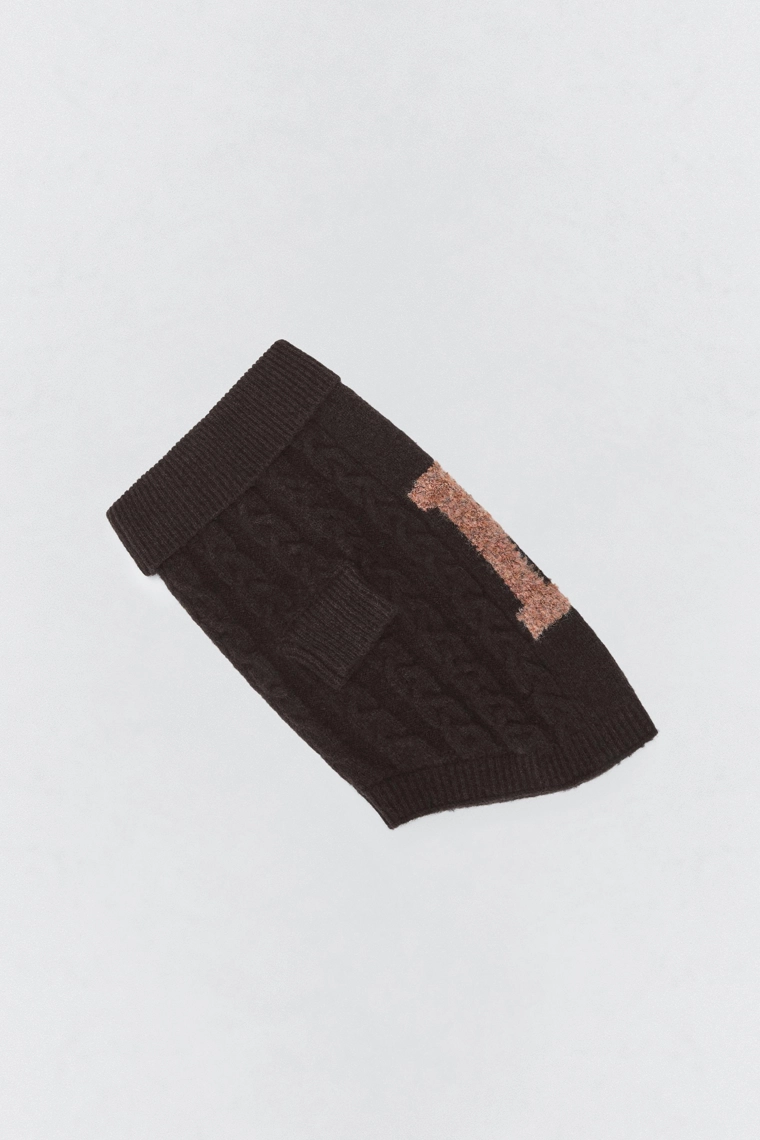 Вязаный свитер из шерсти для домашних животных soshiotsuki x zara