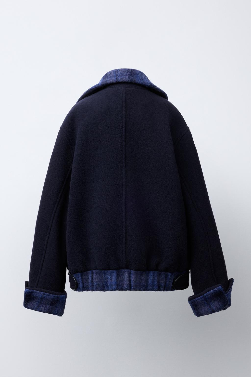 ПАЛЬТО ИЗ СМЕСОВОЙ ШЕРСТИ В КЛЕТКУ