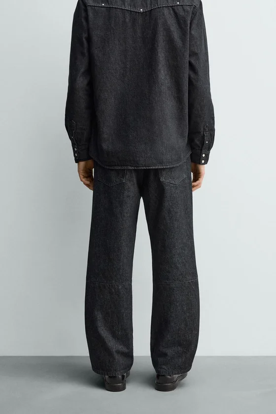 ДЖИНСЫ STRAIGHT FIT С ЗАКЛЕПКАМИ