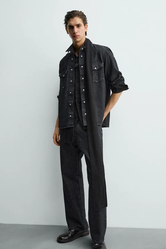 ДЖИНСЫ STRAIGHT FIT С ЗАКЛЕПКАМИ