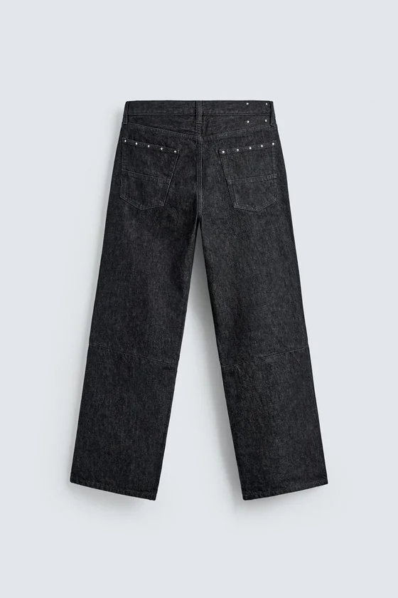 ДЖИНСЫ STRAIGHT FIT С ЗАКЛЕПКАМИ