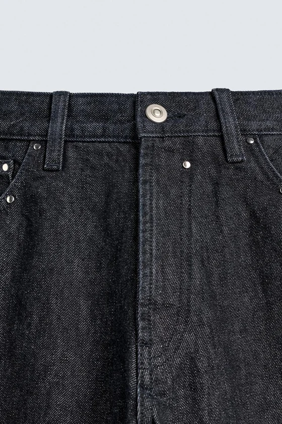 ДЖИНСЫ STRAIGHT FIT С ЗАКЛЕПКАМИ