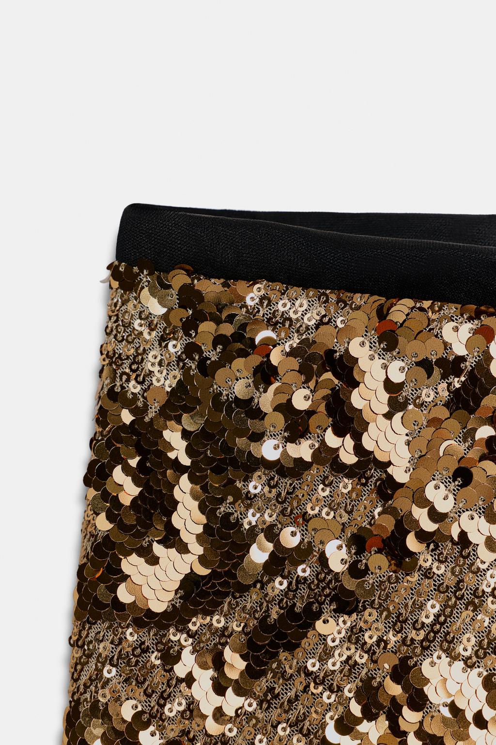 МИНИ-ЮБКА С ПАЙЕТКАМИ