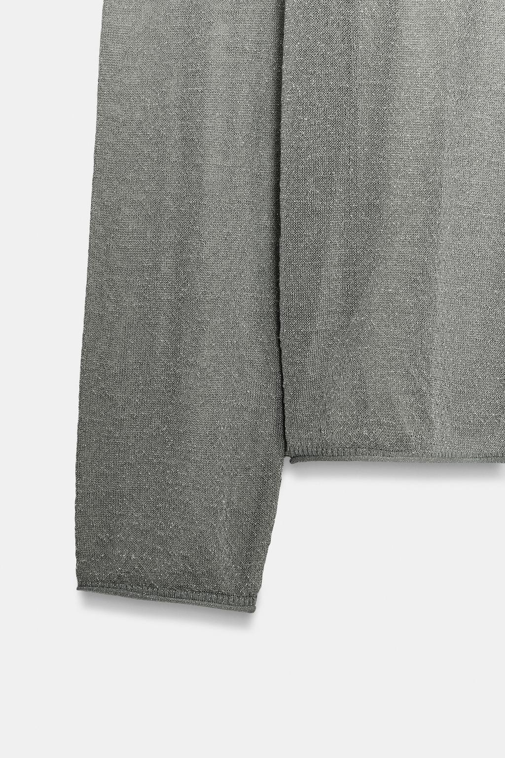 СВИТЕР ОВЕРСАЙЗ ИЗ МЕТАЛЛИЗИРОВАННОЙ НИТИ