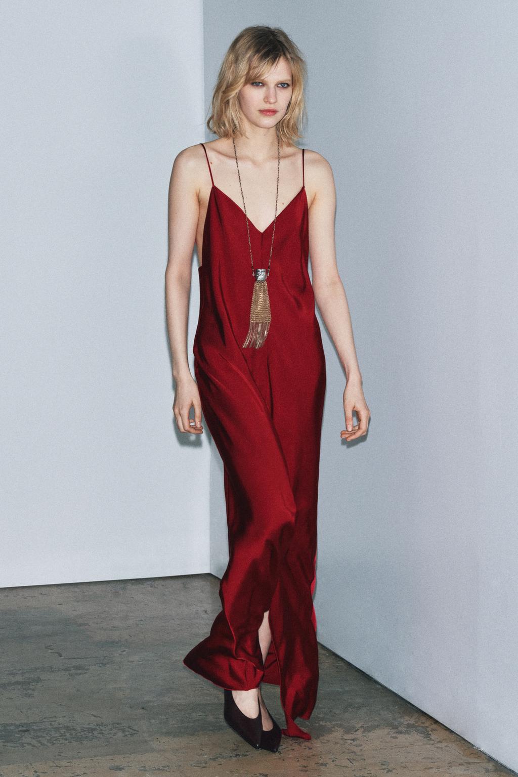 АТЛАСНОЕ ПЛАТЬЕ-КОМБИНАЦИЯ ИЗ КОЛЛЕКЦИИ ZW