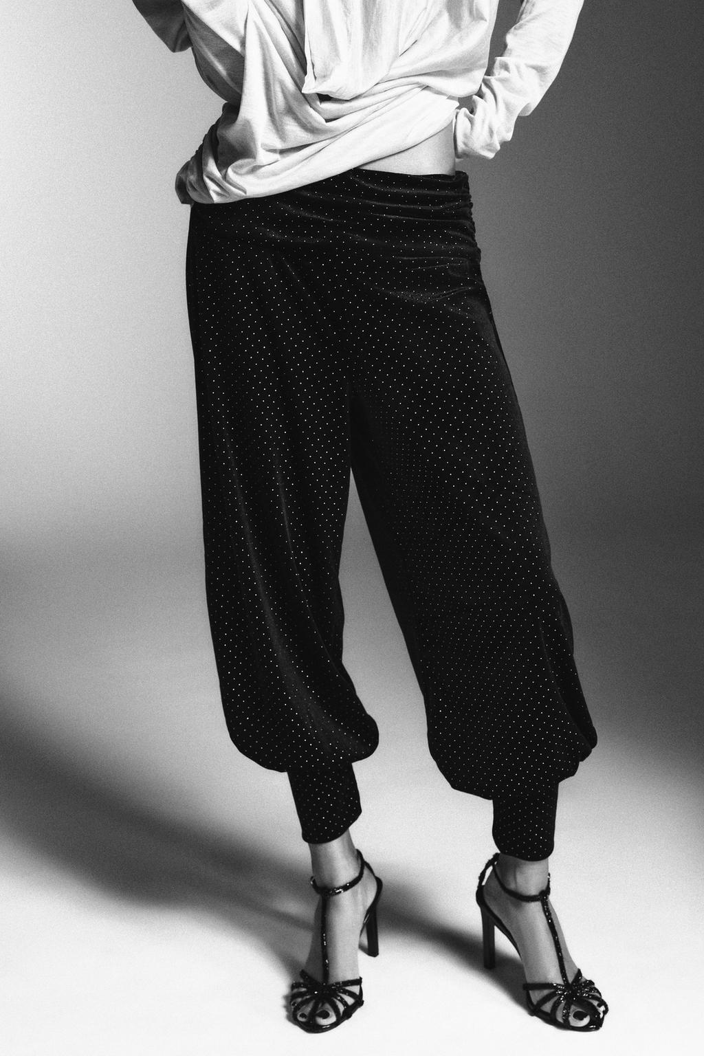 БЛЕСТЯЩИЕ БАРХАТНЫЕ БРЮКИ BAGGY