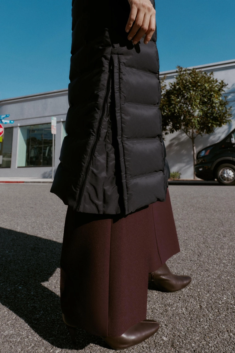 ПУХОВИК С КАПЮШОНОМ И РЕМНЕМ WATER REPELLENT WINDPROOF