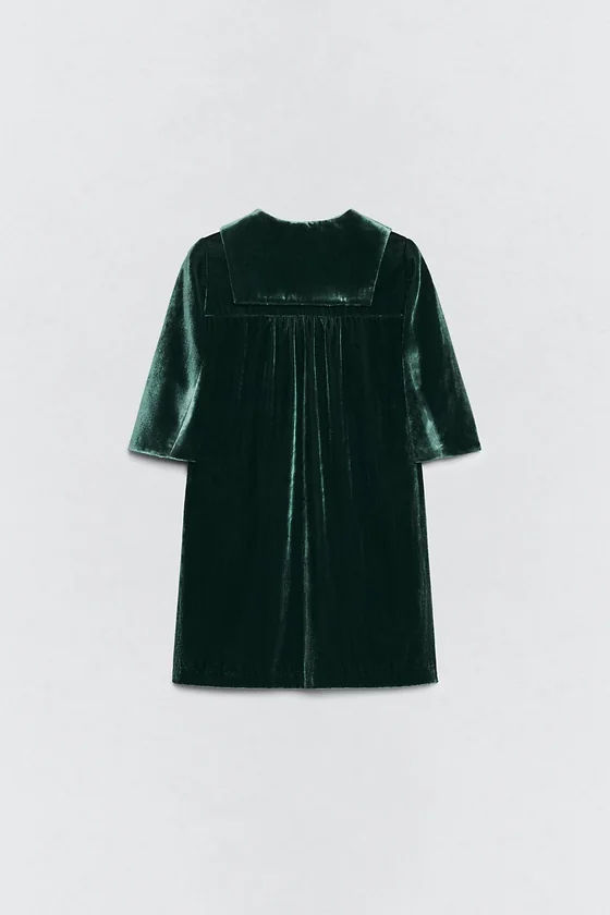 Бархатное платье с съемным шарфом soshiotsuki x zara