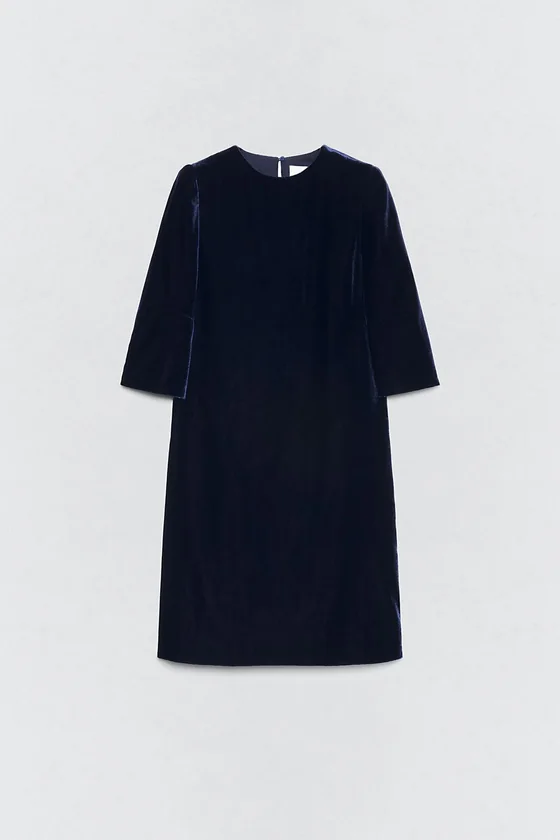 Платье из велюра soshiotsuki x zara