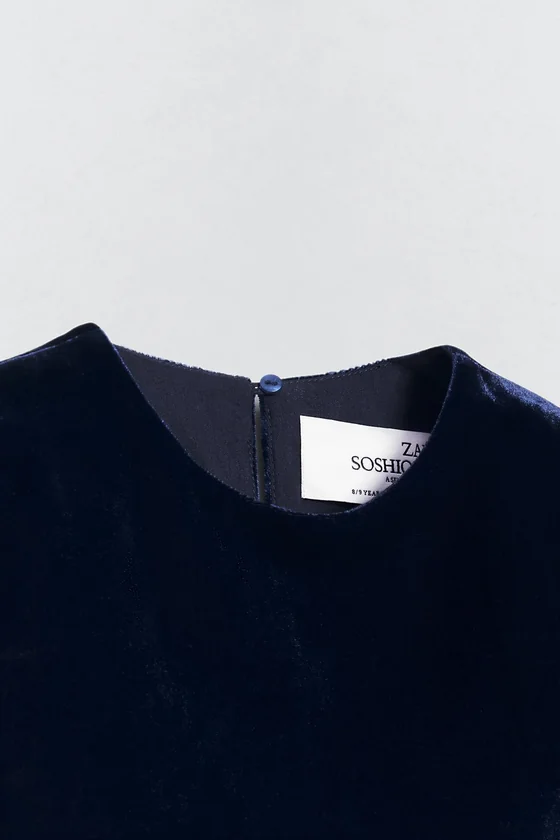 Платье из велюра soshiotsuki x zara