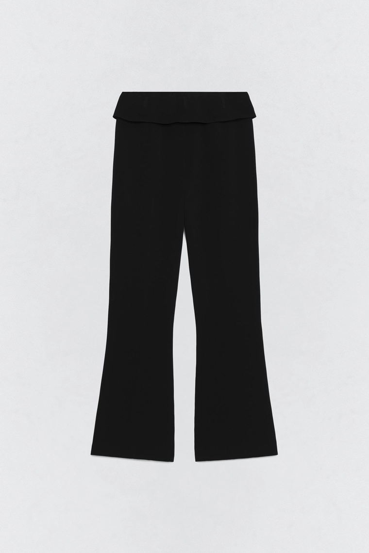 Брюки с отворотами на поясе soshiotsuki x zara