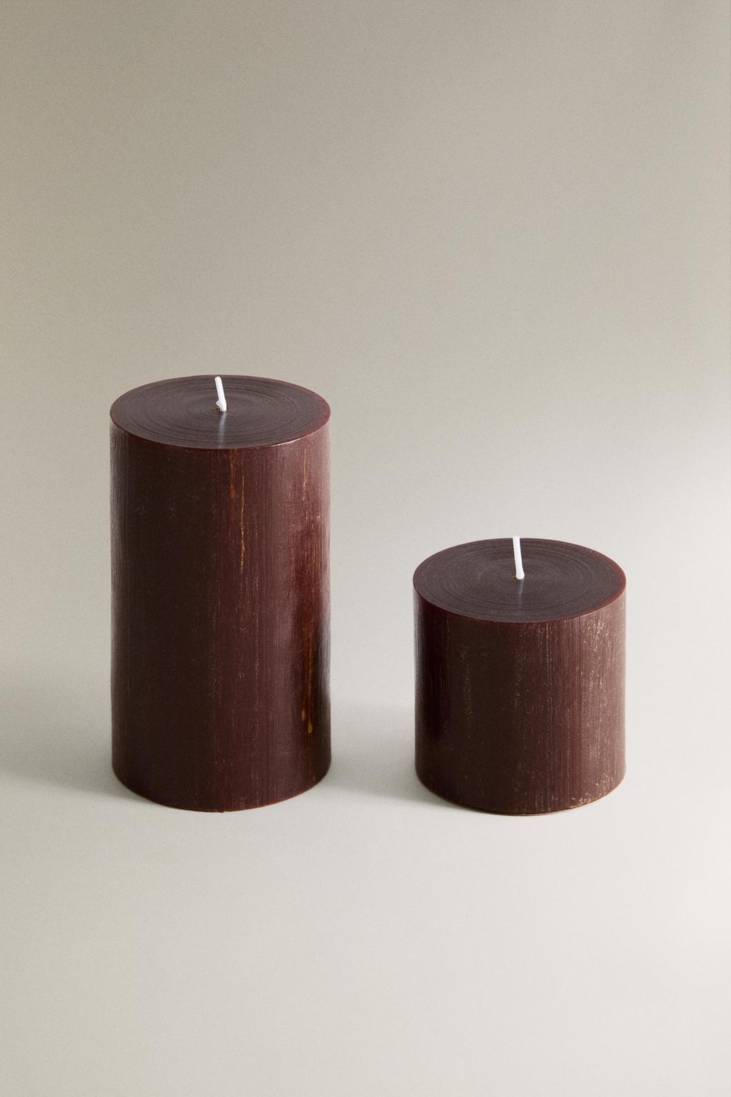 Декоративная цилиндрическая свеча