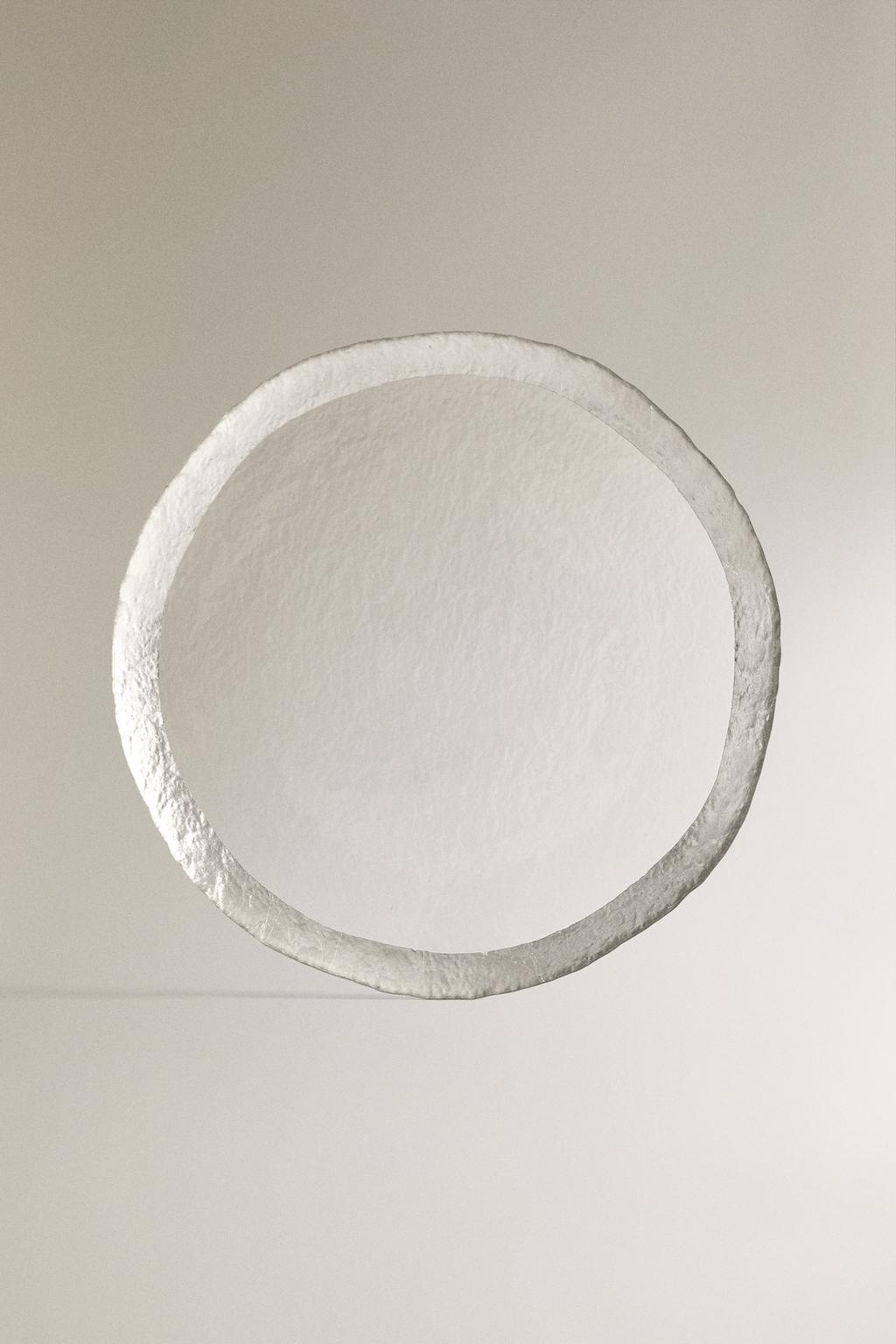 Стеклянный подставной блюдце с золотым краем