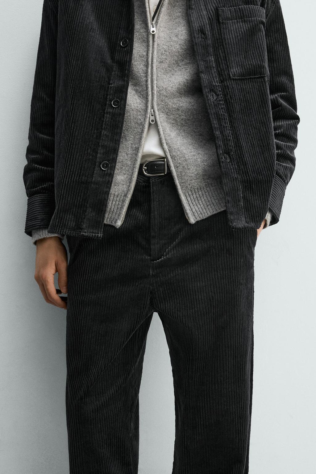 ВЕЛЬВЕТОВЫЕ БРЮКИ СВОБОДНОГО КРОЯ