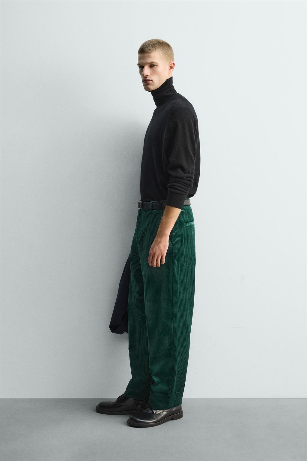 ВЕЛЬВЕТОВЫЕ БРЮКИ СВОБОДНОГО КРОЯ