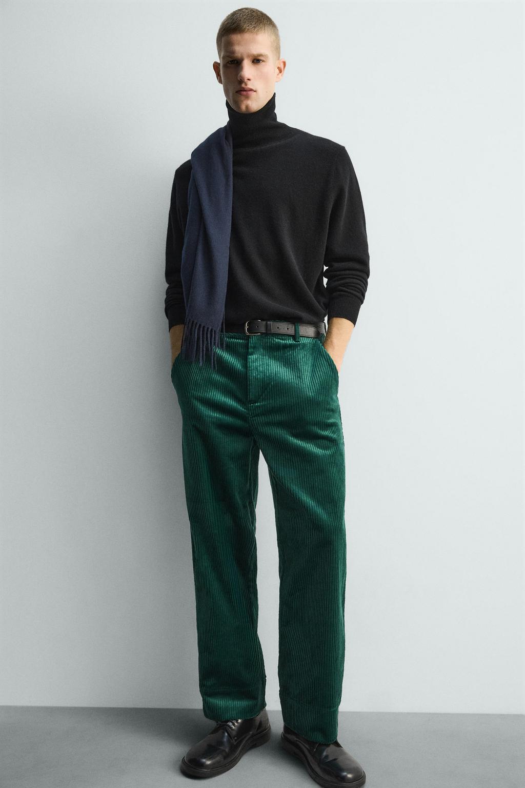 ВЕЛЬВЕТОВЫЕ БРЮКИ СВОБОДНОГО КРОЯ