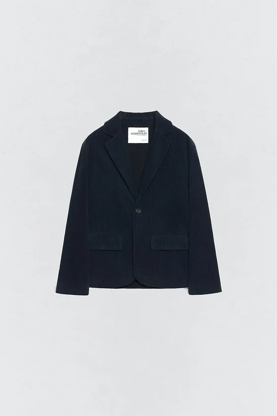 Костюмная куртка из вельвета soshiotsuki x zara