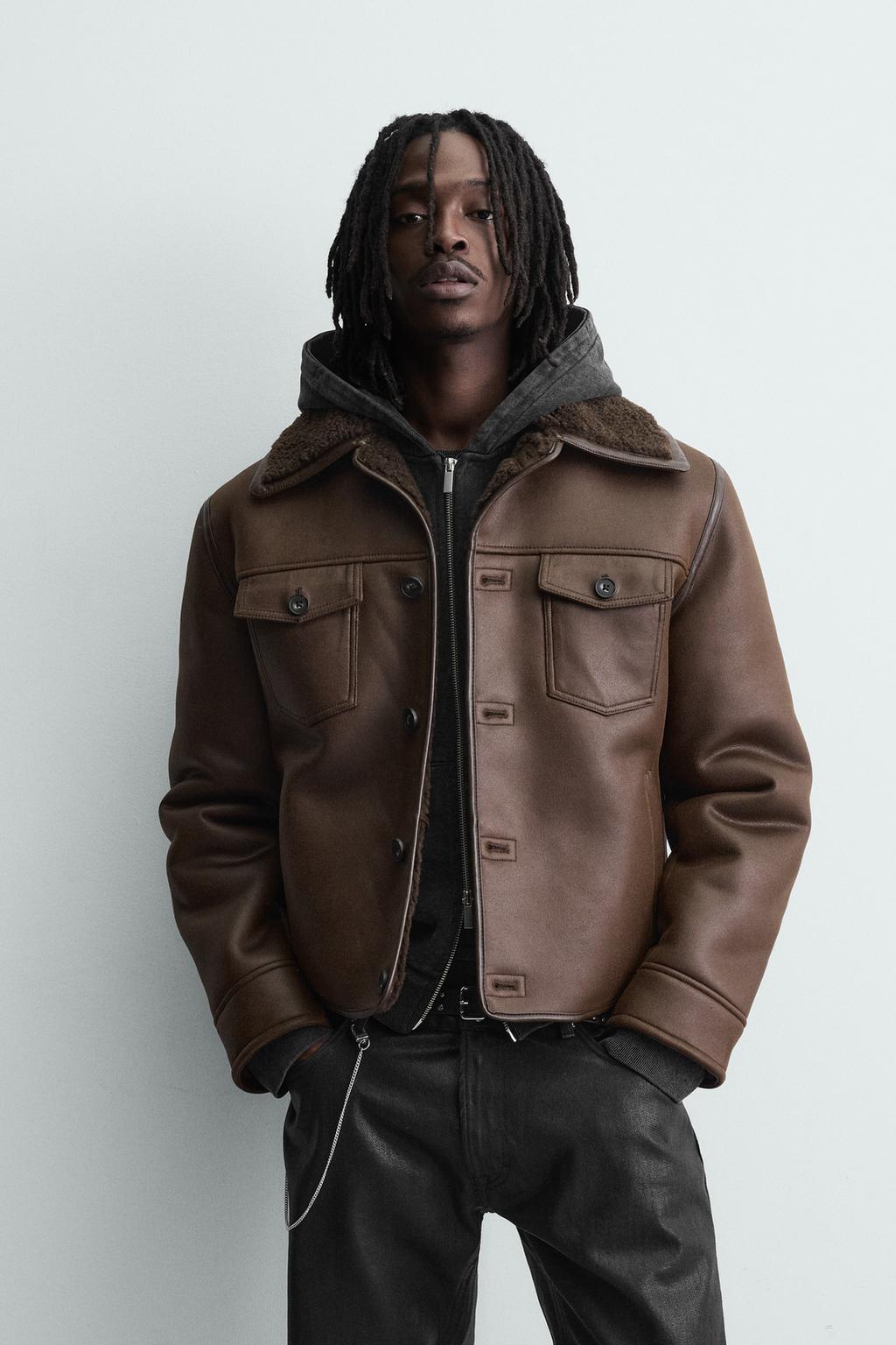 ДУБЛЕНКА ИЗ ИСКУССТВЕННОЙ ЗАМШИ